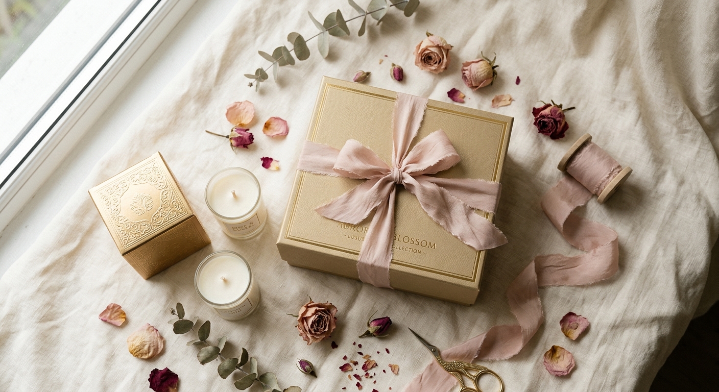 Vallums luxury gift box flat-lay